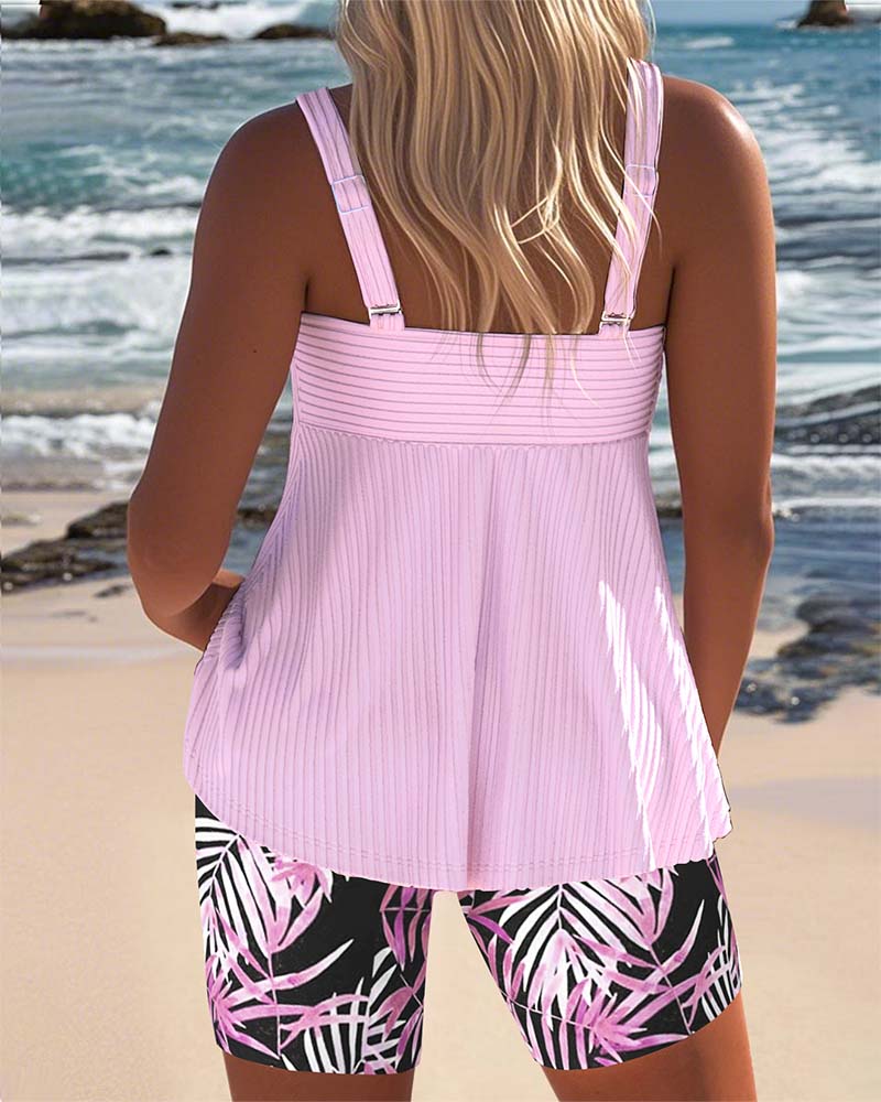 Olivia | Colourful Tankini Set
