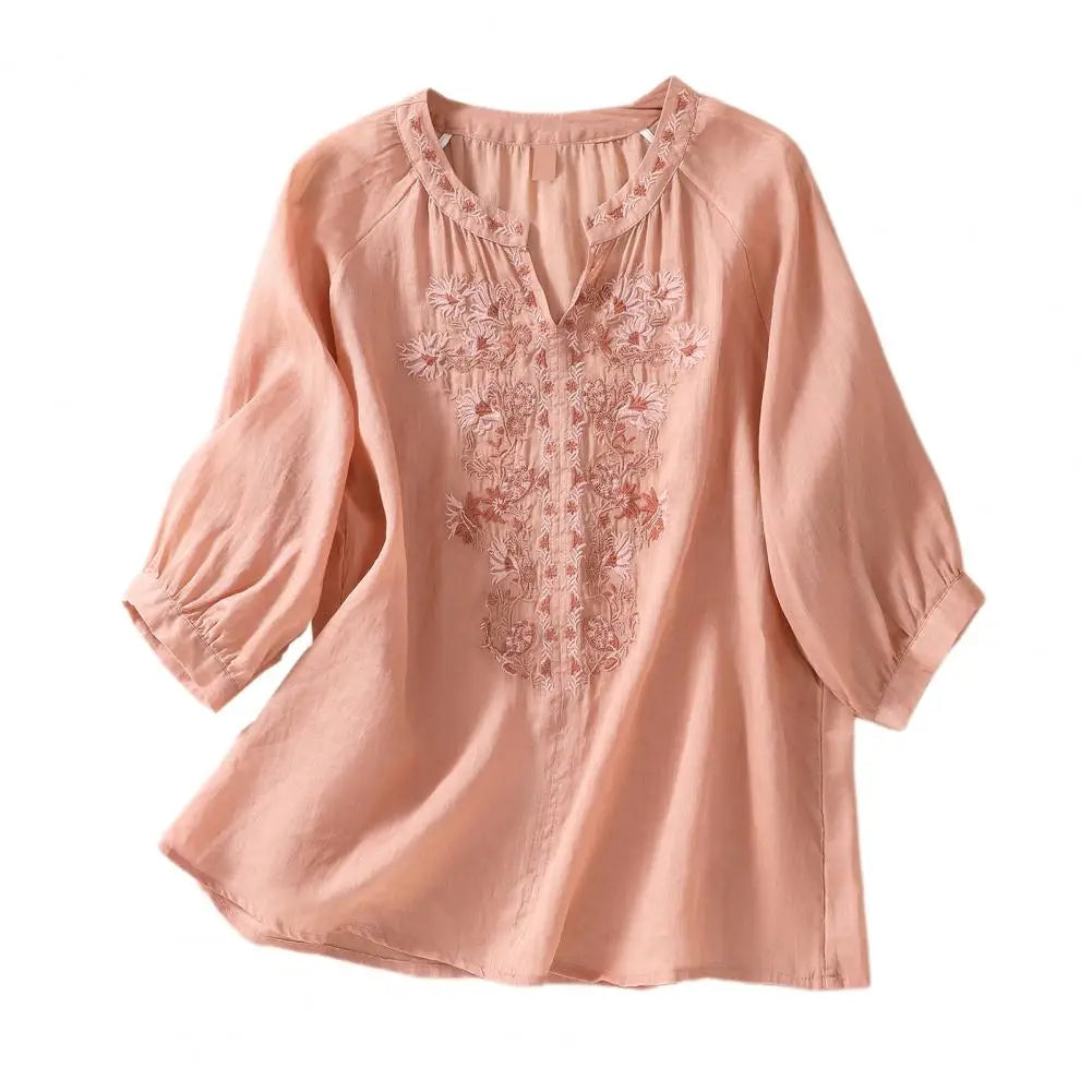 Sophie™ Embroidered Cotton Floral Blouse